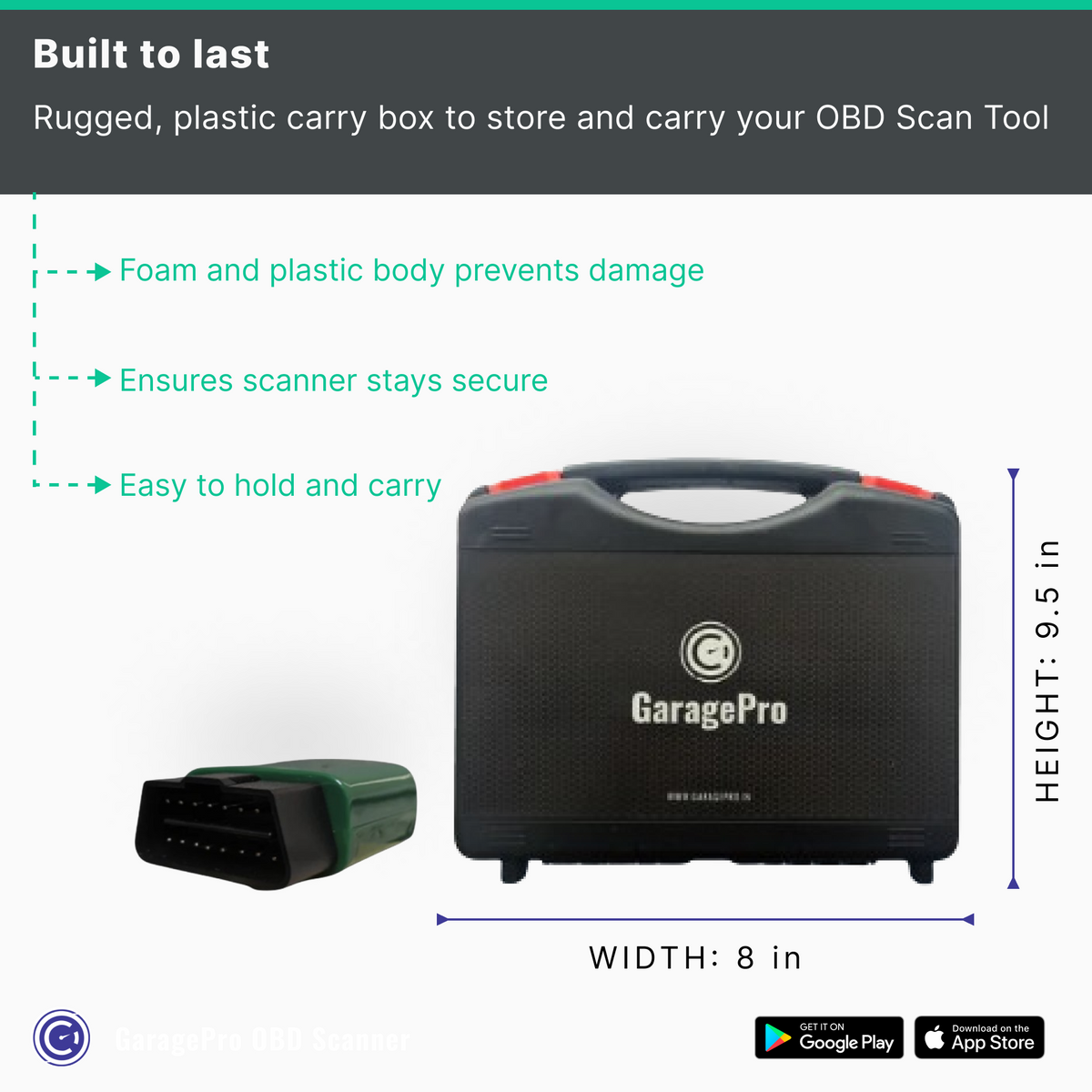 GaragePro OBD scanner for Garages- Unlimited car scanning with special functions
