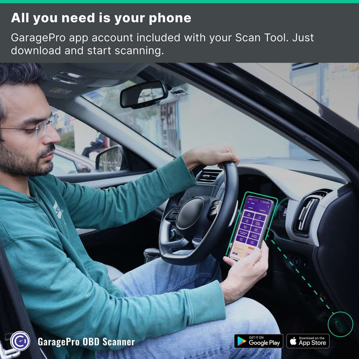 GaragePro OBD scanner for Garages- Unlimited car scanning with special functions