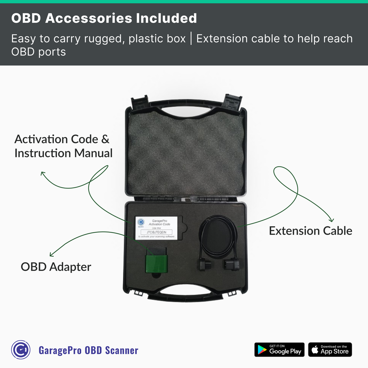 GaragePro OBD scanner for Garages- Unlimited car scanning with special functions