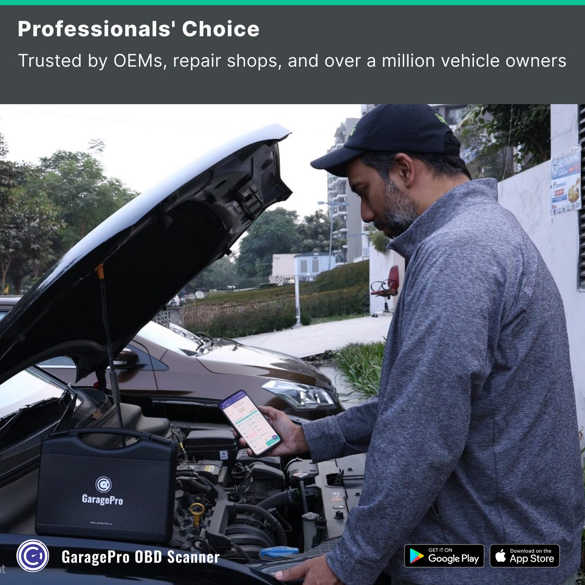 GaragePro OBD scanner for Garages- Unlimited car scanning with special functions