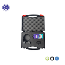 Load image into Gallery viewer, Top view of the open GaragePro OBD scanner box showing the scanner, cable, and user manual.
