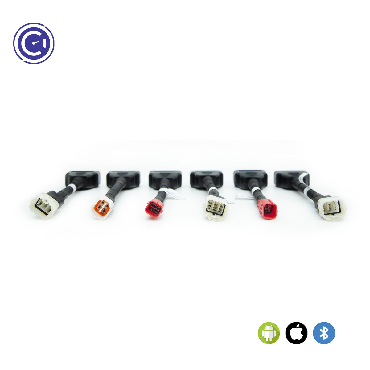 GaragePro OBD Bike cables with bike side OBD port visible